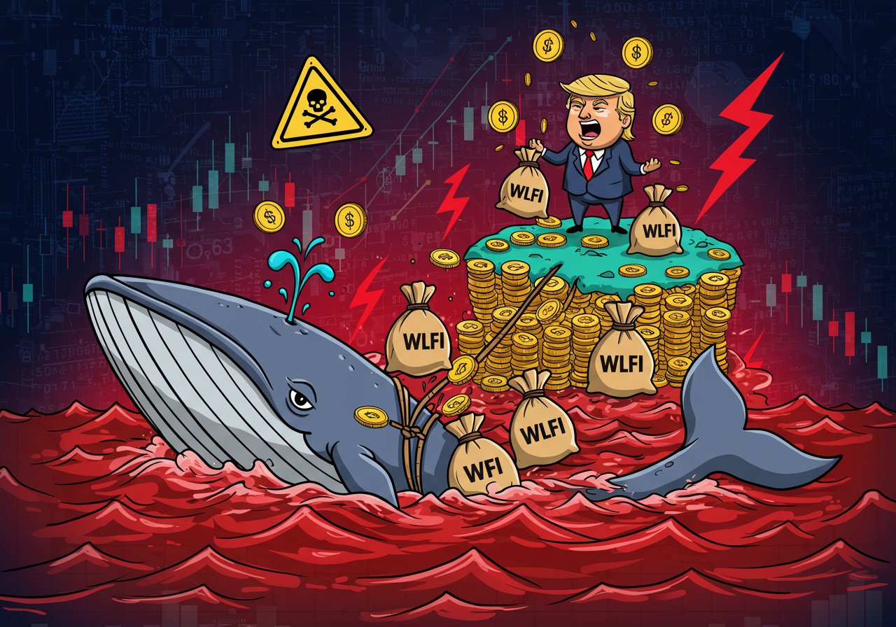 WLFI Token Tumbles: Whales’ Losses Mount in Trump-Linked Crypto Dive