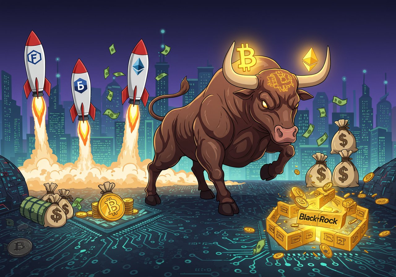 Bitcoin & Ethereum ETFs: Inflows Surge, BlackRock Eyes Tokenization