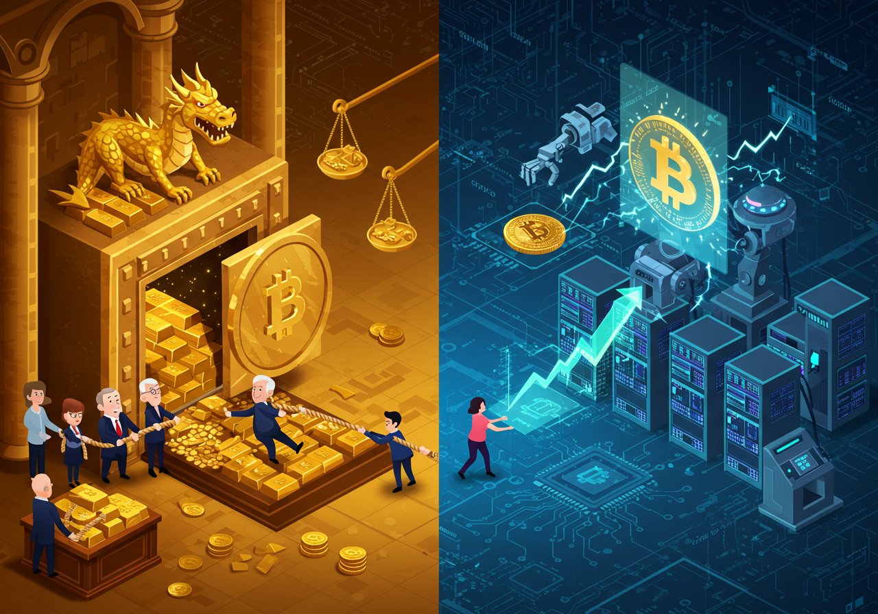 Gold Rush & Bitcoin’s Ascent: Deutsche Bank Predicts Future Reserves