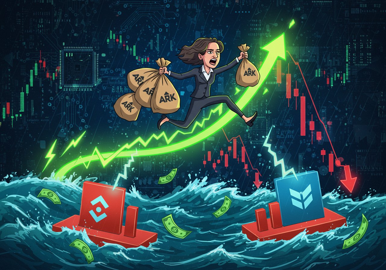 ARK Invest’s Dip-Buying: Doubling Down on Coinbase and BitMine Amid Market Volatility
