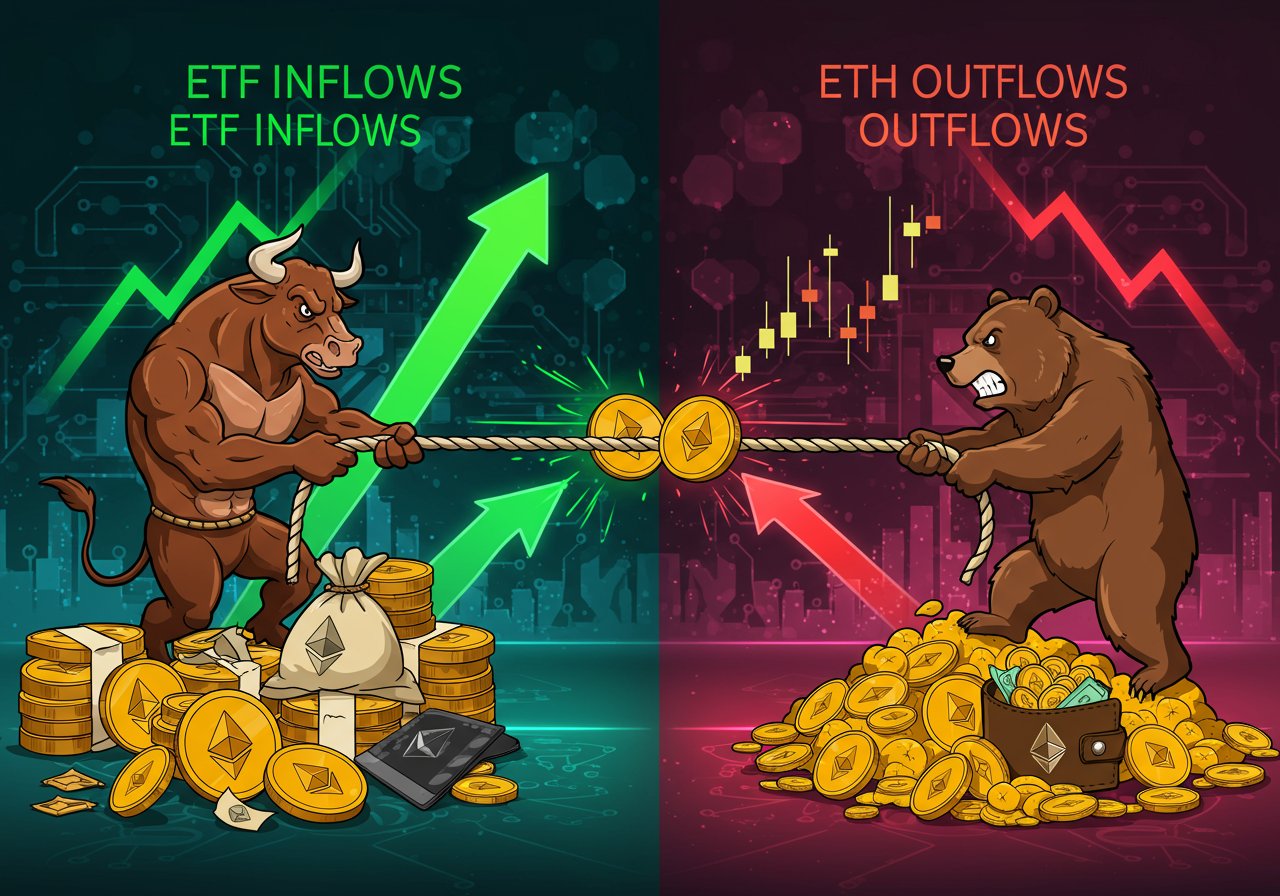 Ethereum ETF Inflows vs. Outflows: Will ETH Break Its Range?