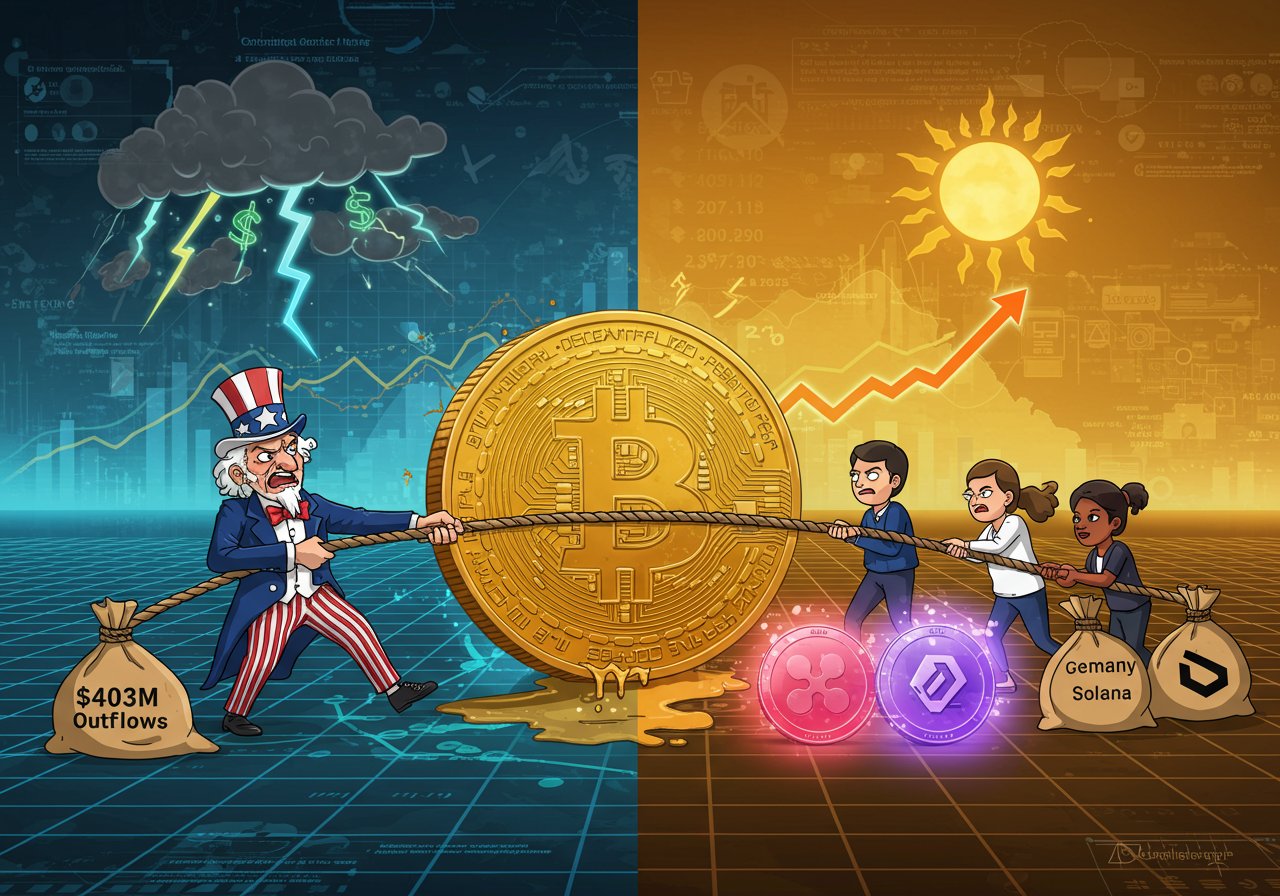 Crypto Fund Outflows Continue: Bitcoin Dips, XRP and Solana Surge Crypto Fund Outflows Continue: Bitcoin Dips, XRP and Solana Surge