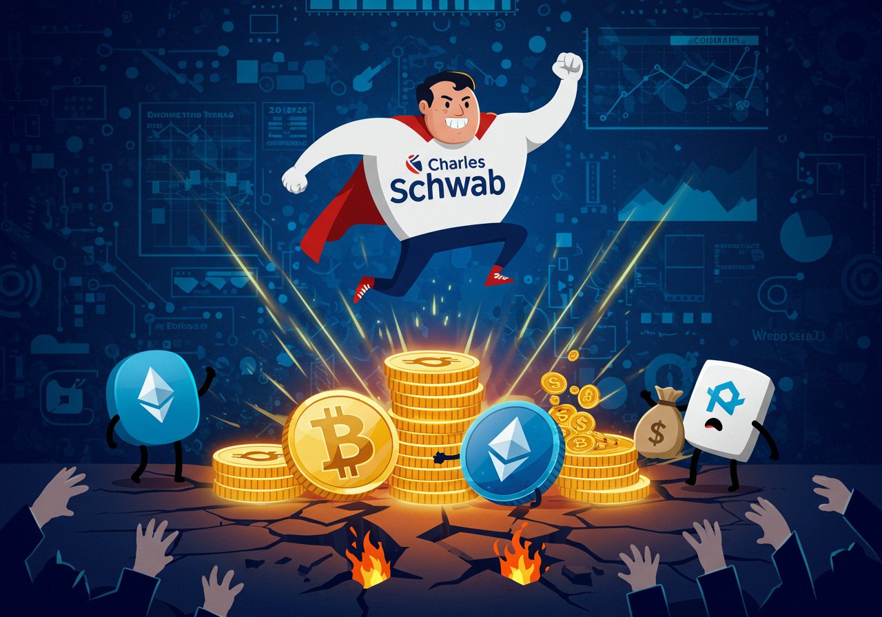 Schwab Jumps In: Spot Bitcoin & Ether Trading Coming Soon