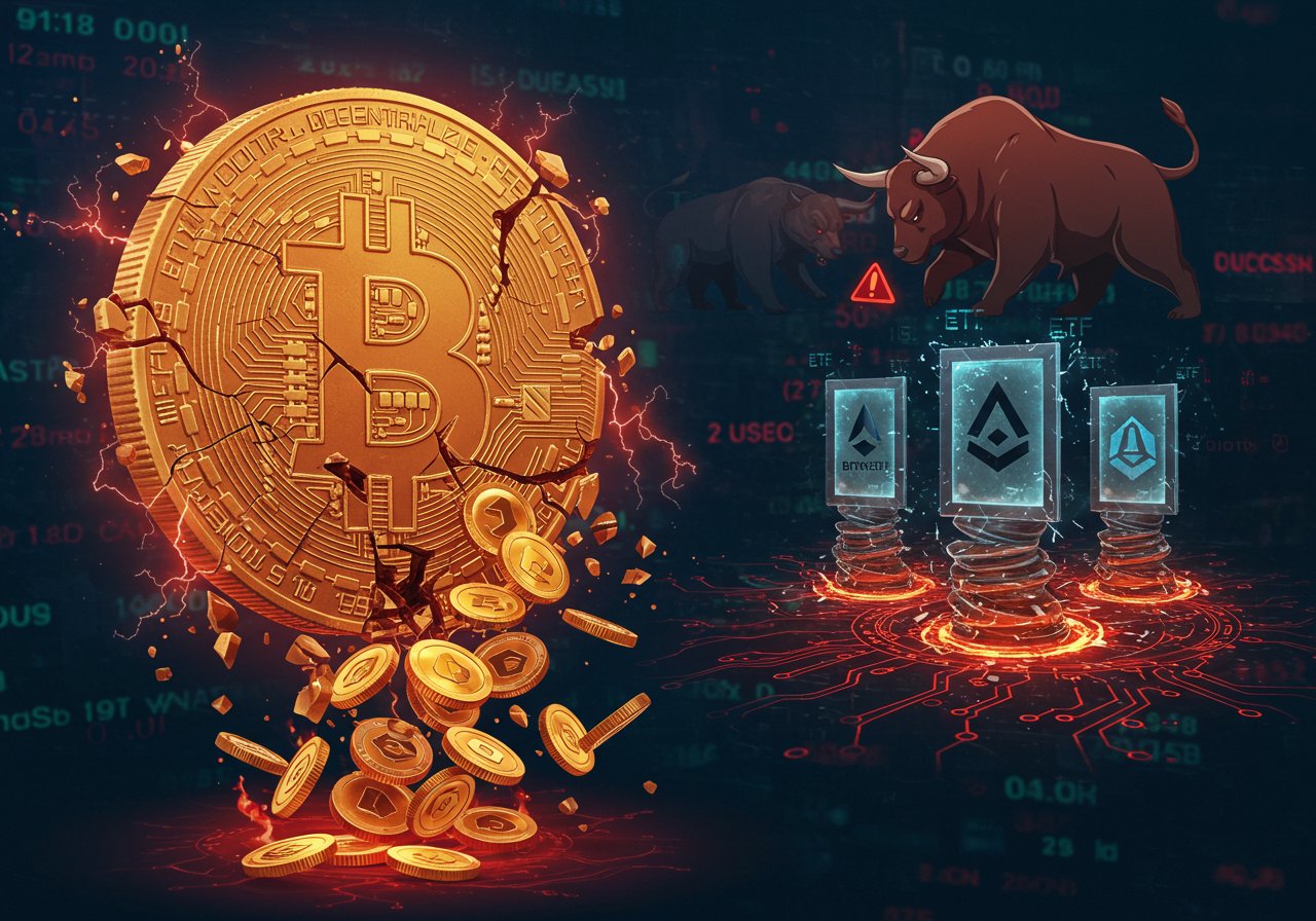Crypto ETFs Bleed: 5M Exodus from Bitcoin and Ether Funds Crypto ETFs Bleed: 5M Exodus from Bitcoin and Ether Funds