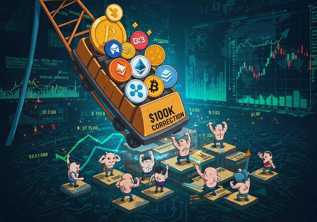Crypto Market Dip: Bitcoin’s Correction and Altcoin Support Levels Examined Crypto Market Dip: Bitcoin’s Correction and Altcoin Support Levels Examined