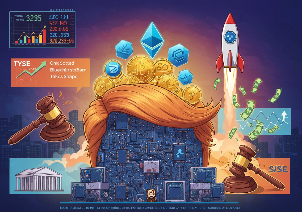 Truth Social Jumps into Crypto: Blue Chip ETF Takes Shape Truth Social Jumps into Crypto: Blue Chip ETF Takes Shape