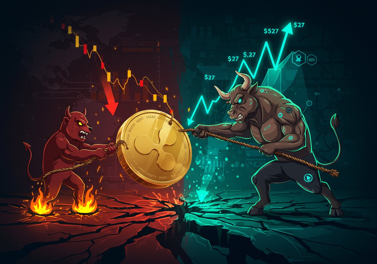 XRP’s Price Crossroads: Descending Triangle Threatens a Deeper Dive?