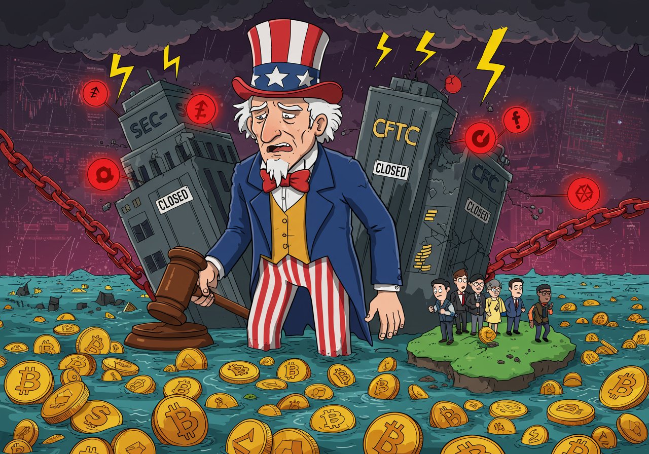 Government Shutdown Stalls Crypto: Regulatory Uncertainty and Market Ripples Government Shutdown Stalls Crypto: Regulatory Uncertainty and Market Ripples