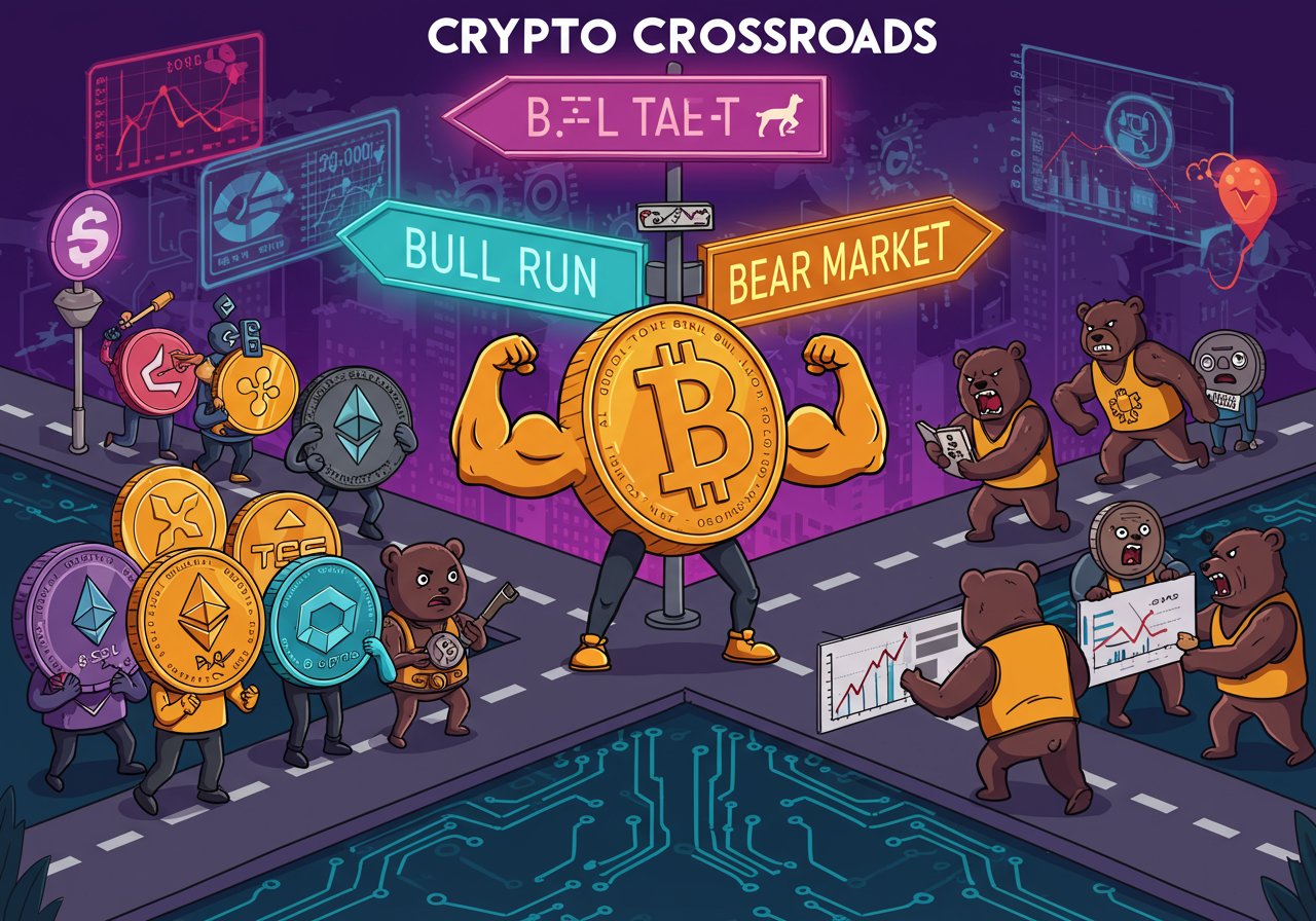 Crypto Market Crossroads: Bitcoin, Altcoins, and Global Market Outlook Crypto Market Crossroads: Bitcoin, Altcoins, and Global Market Outlook