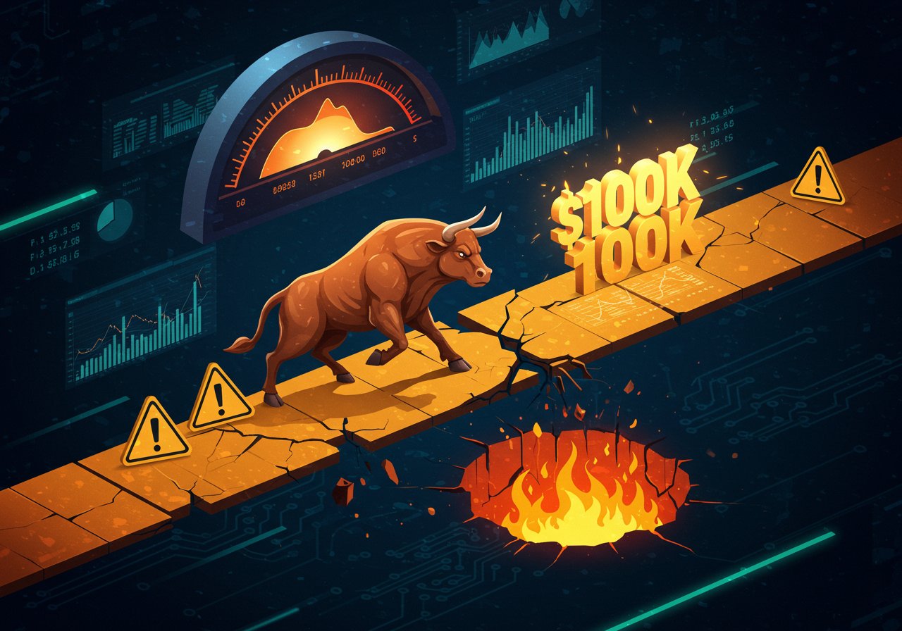 Bitcoin Bulls Tread Carefully: 0K Target as Indicators Flash Caution Bitcoin Bulls Tread Carefully: 0K Target as Indicators Flash Caution