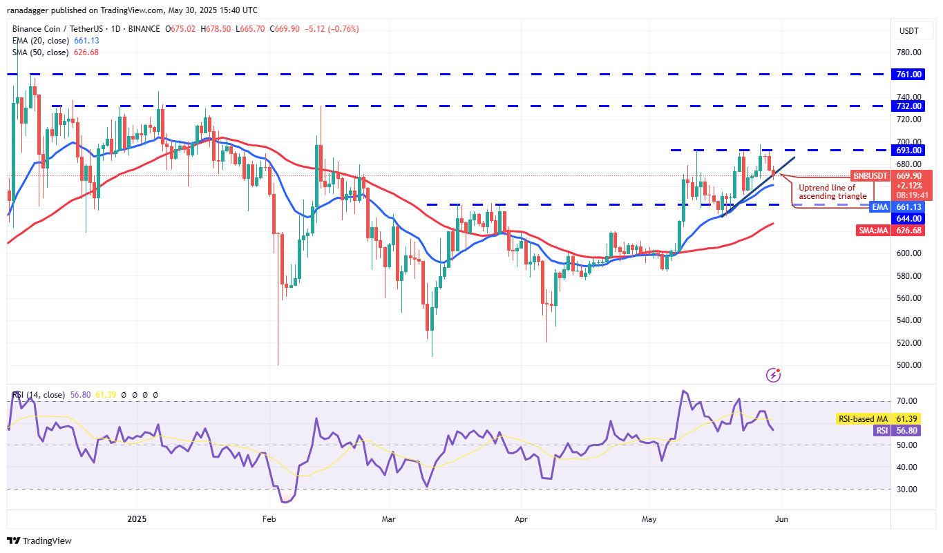 BNB/USDT daily chart. Source: Cointelegraph/TradingView