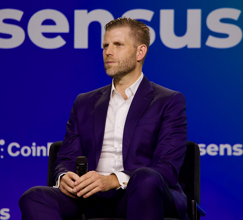 Eric Trump at a crypto conference. Source: Wikimedia
