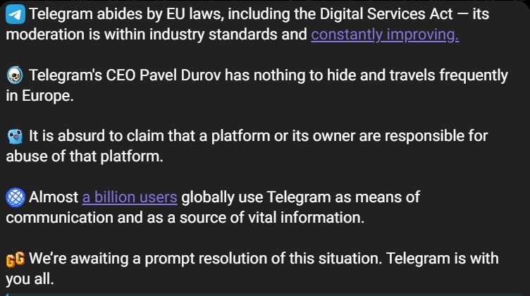 Source: Telegram