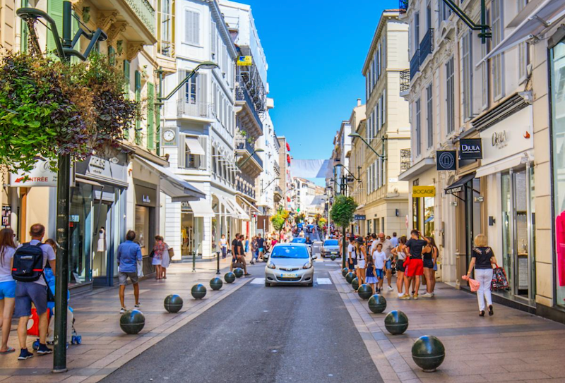 The Rue d’Antibes, Canne’s shopping and commercial district. Source: City of Cannes