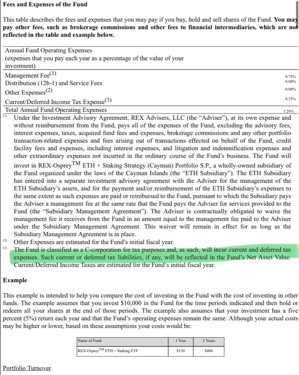 ETF analyst James Seyffart highlighted the tax components to REX Shares ETF filing. Source: James Seyffart