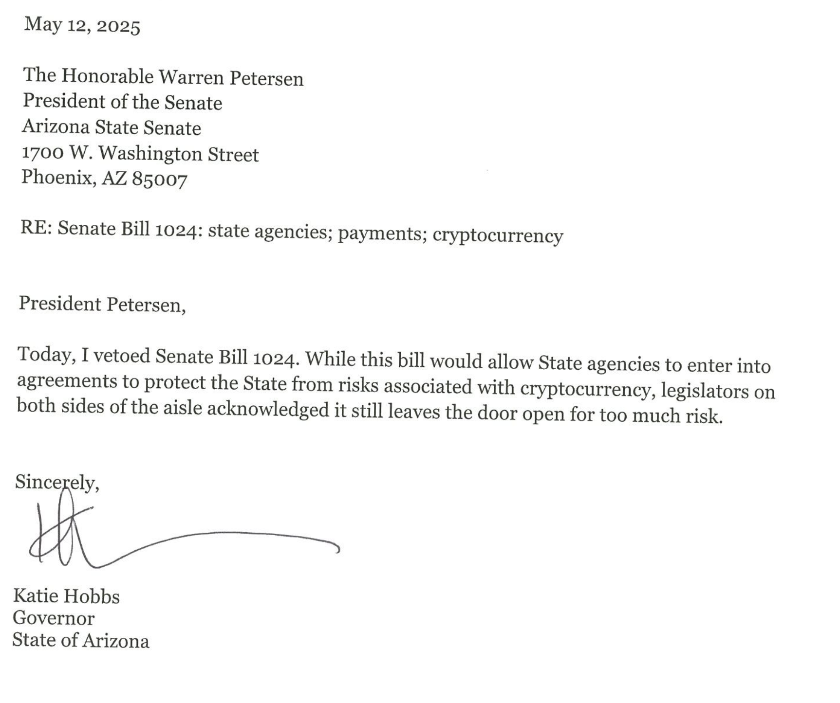 Source: State of Arizona, Office of the Governor