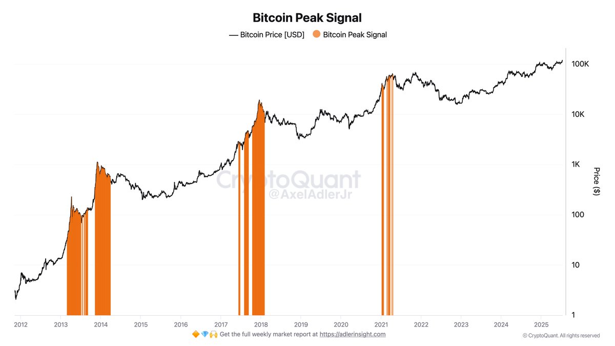 Bitcoin peak signal. Source: CryptoQuant