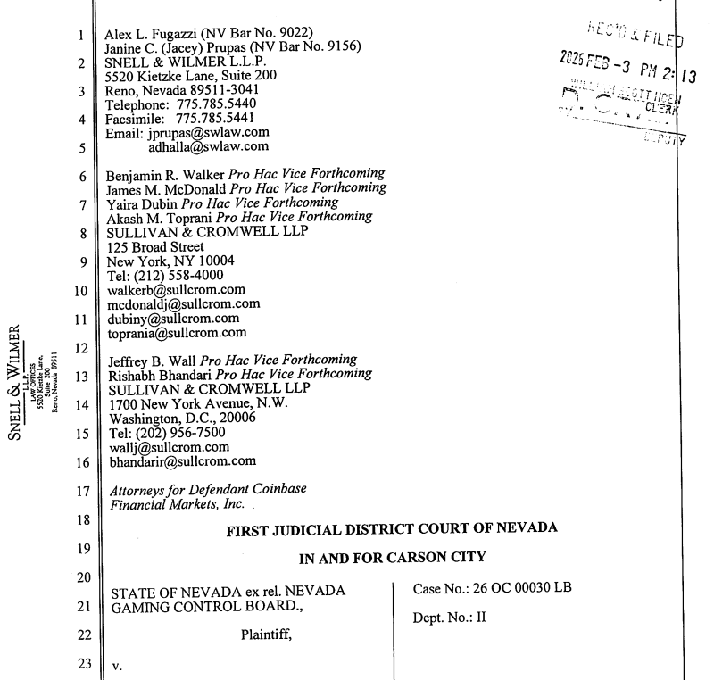 Coinbase preliminary opposition. Source: Paul Grewal