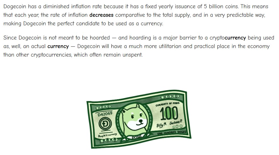 Dogecoin pokes fun at Bitcoin fans’ obsession with scarcity. Source: Dogecoin Foundation