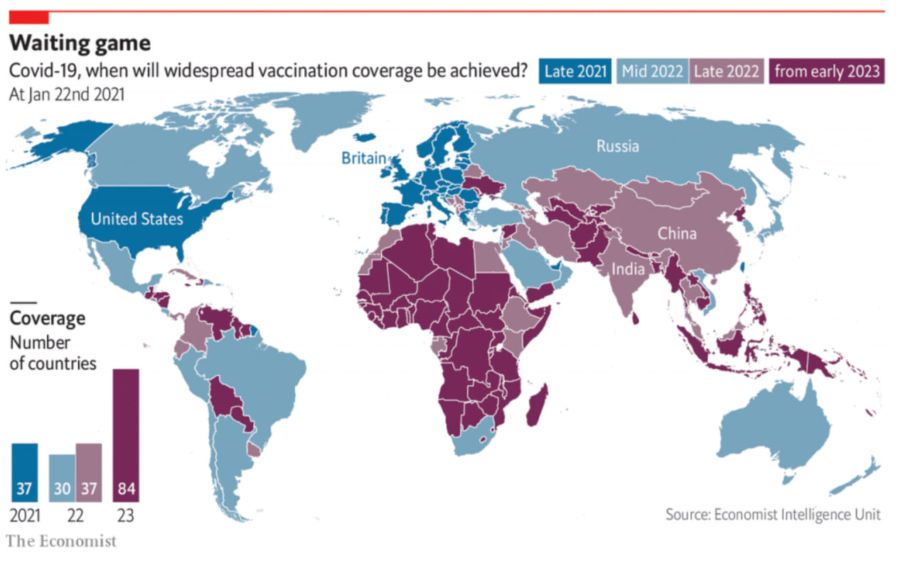 COVID-19 vaccine coverage, 2021–23. Source: Vitalik